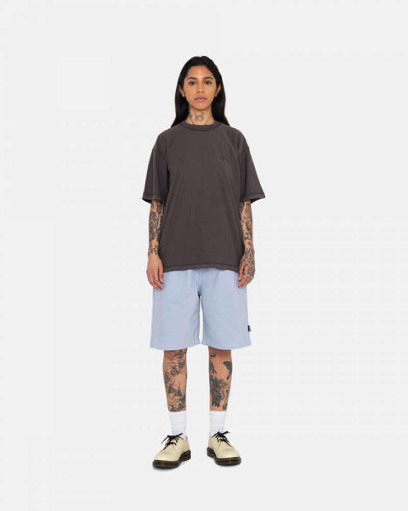 Blue Stussy Brushed Beach Short Women Shorts | GTS-9035