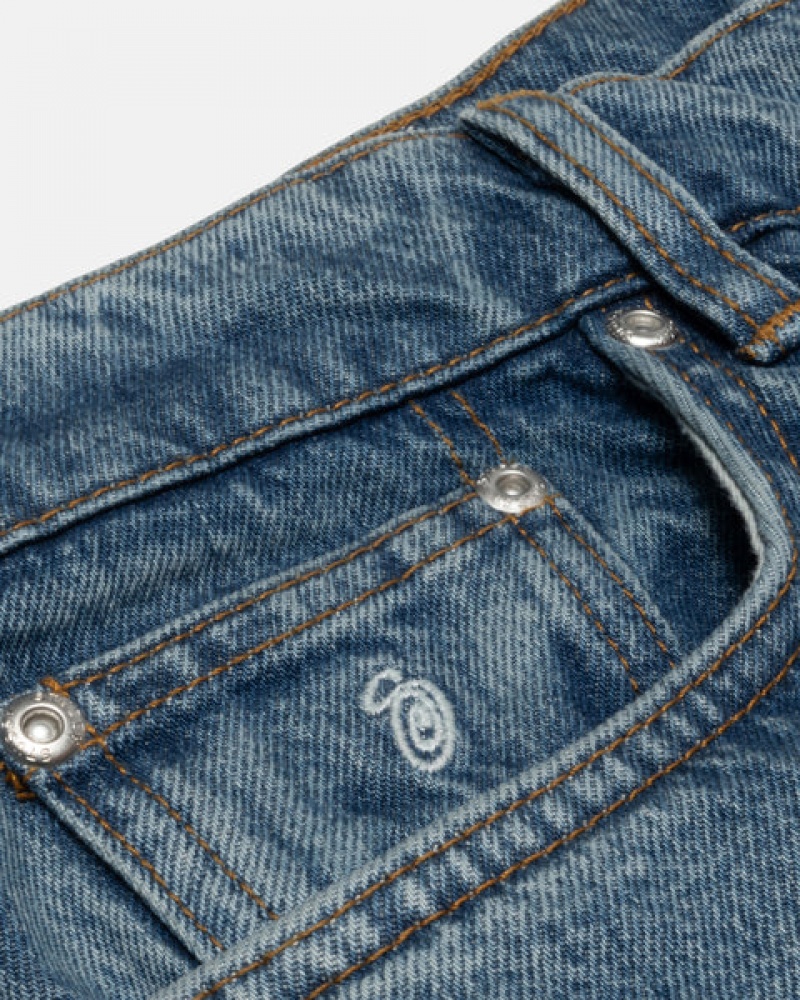 Blue Stussy Classic Jean Denim Men Denim | SZX-7494