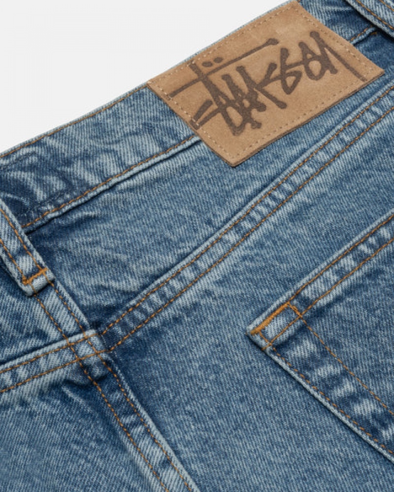 Blue Stussy Classic Jean Denim Men Denim | SZX-7494