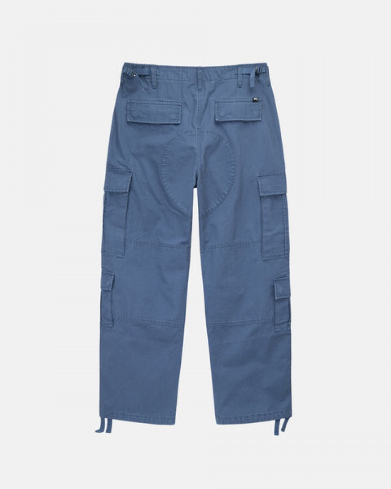 Blue Stussy Ripstop Surplus Cargo Women Pants | SVK-5897