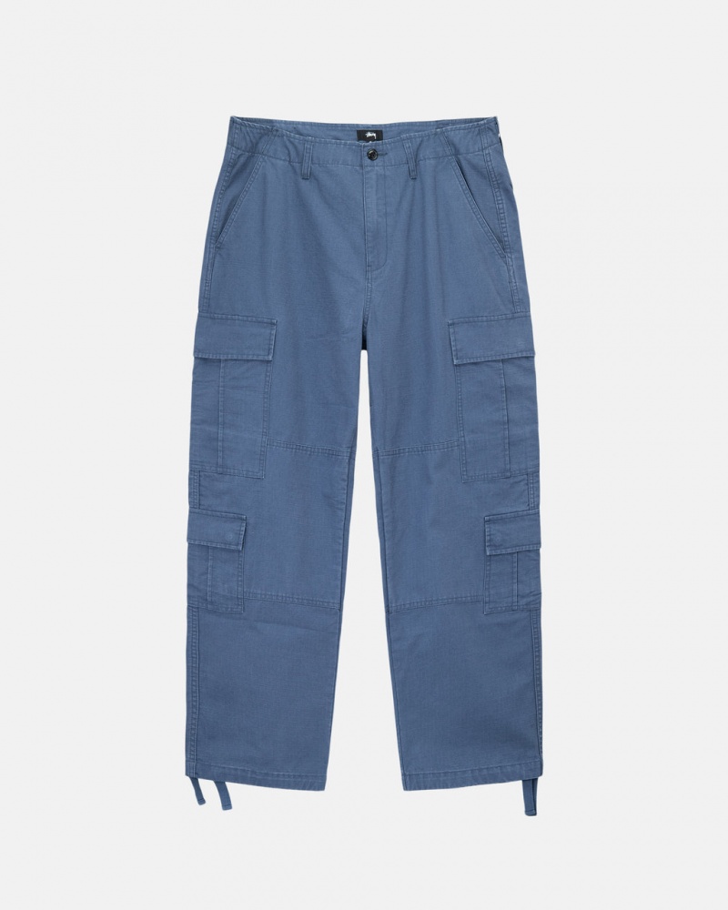 Blue Stussy Ripstop Surplus Cargo Women Pants | SVK-5897