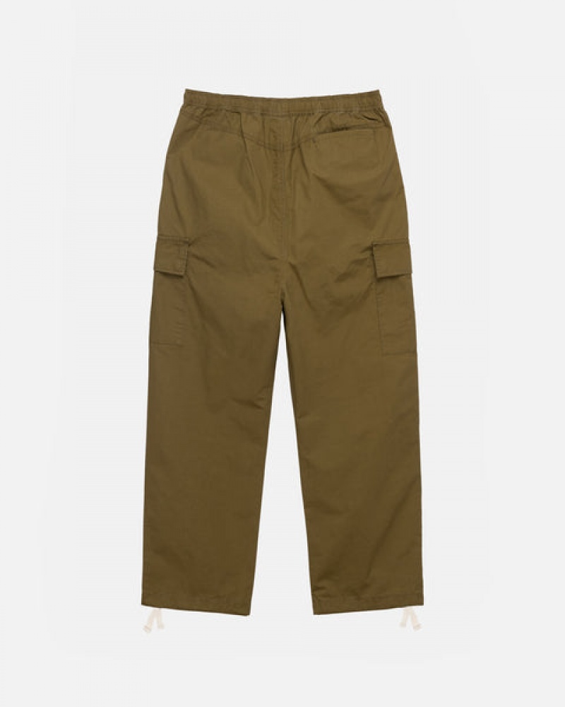 Brown Stussy Beach Pant Ripstop Cargo Women Pants | IZI-7371