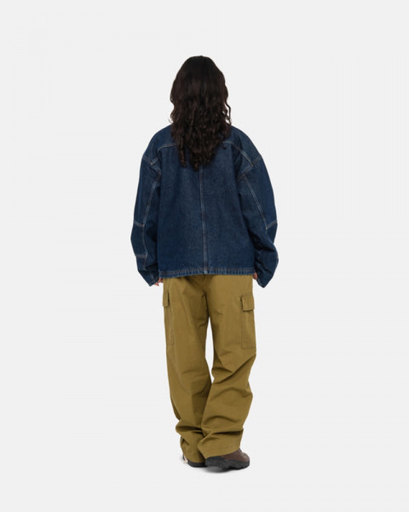 Brown Stussy Beach Pant Ripstop Cargo Women Pants | IZI-7371