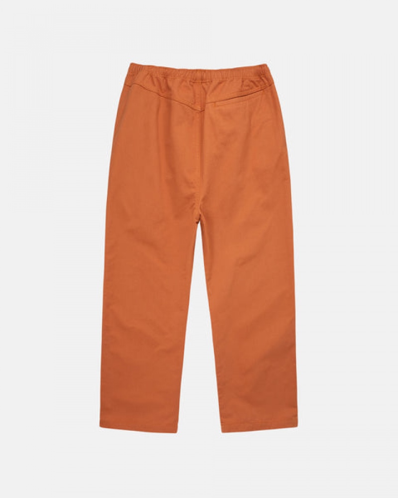 Brown Stussy Brushed Beach Pant Women Pants | JQT-1875