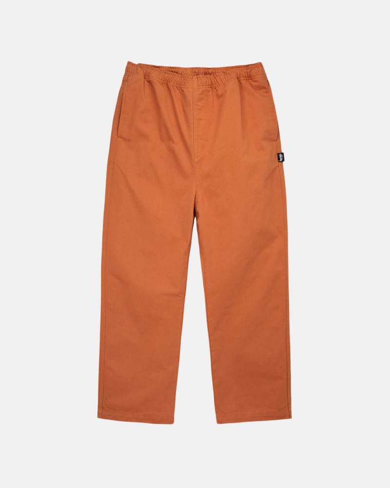 Brown Stussy Brushed Beach Pant Women Pants | JQT-1875