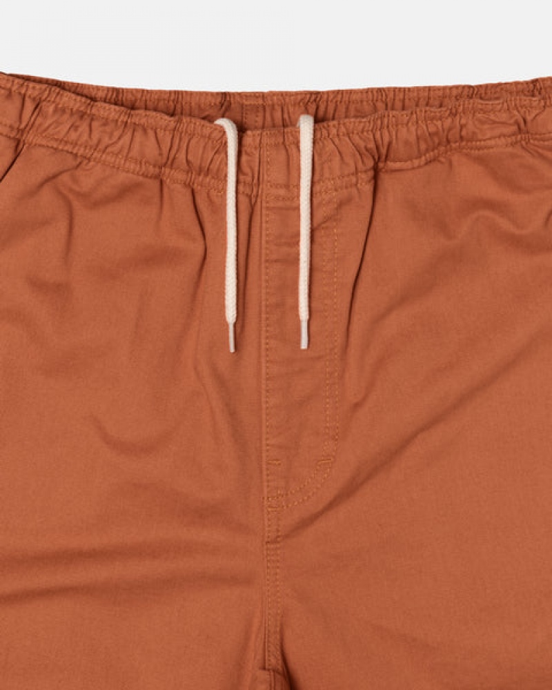 Brown Stussy Brushed Beach Short Men Shorts | JQC-8542