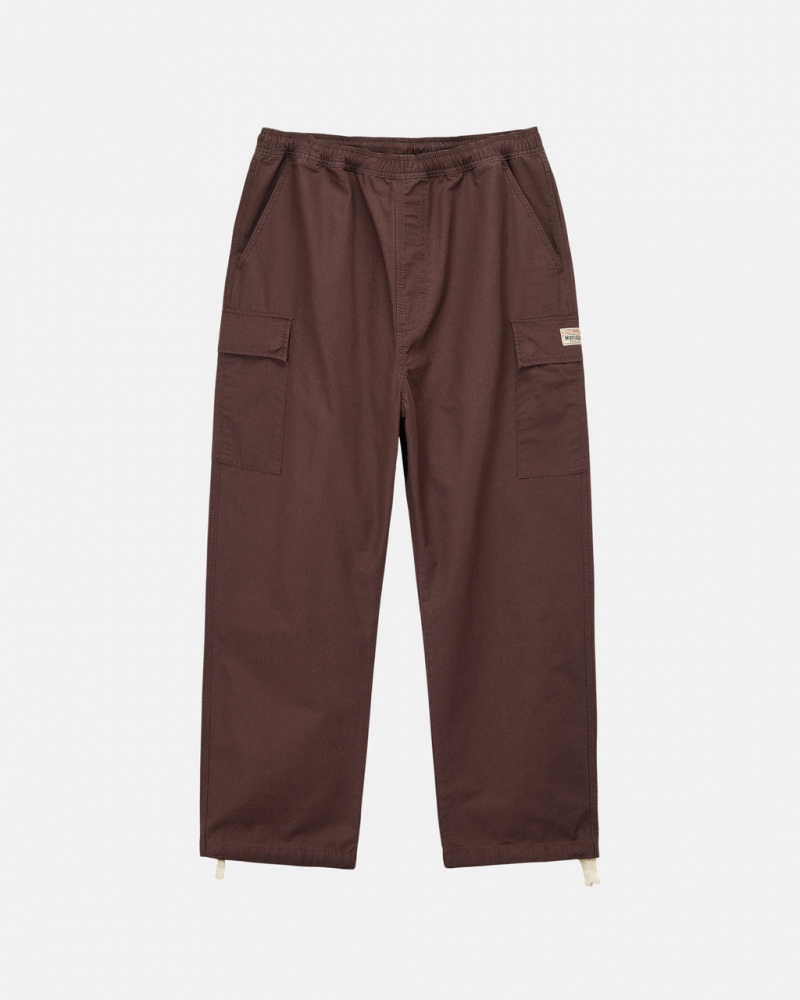 Brown Stussy Ripstop Cargo Beach Pant Men Pants | OKZ-1937