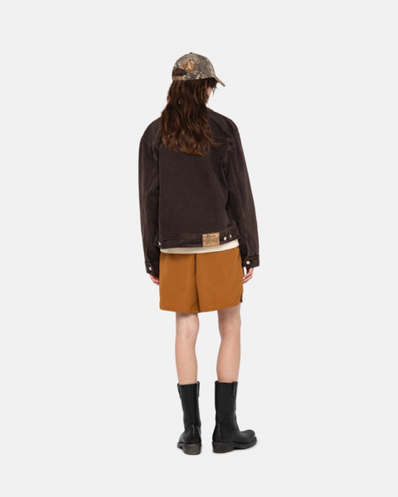 Brown Stussy Water Short Stock Women Shorts | UOR-6593