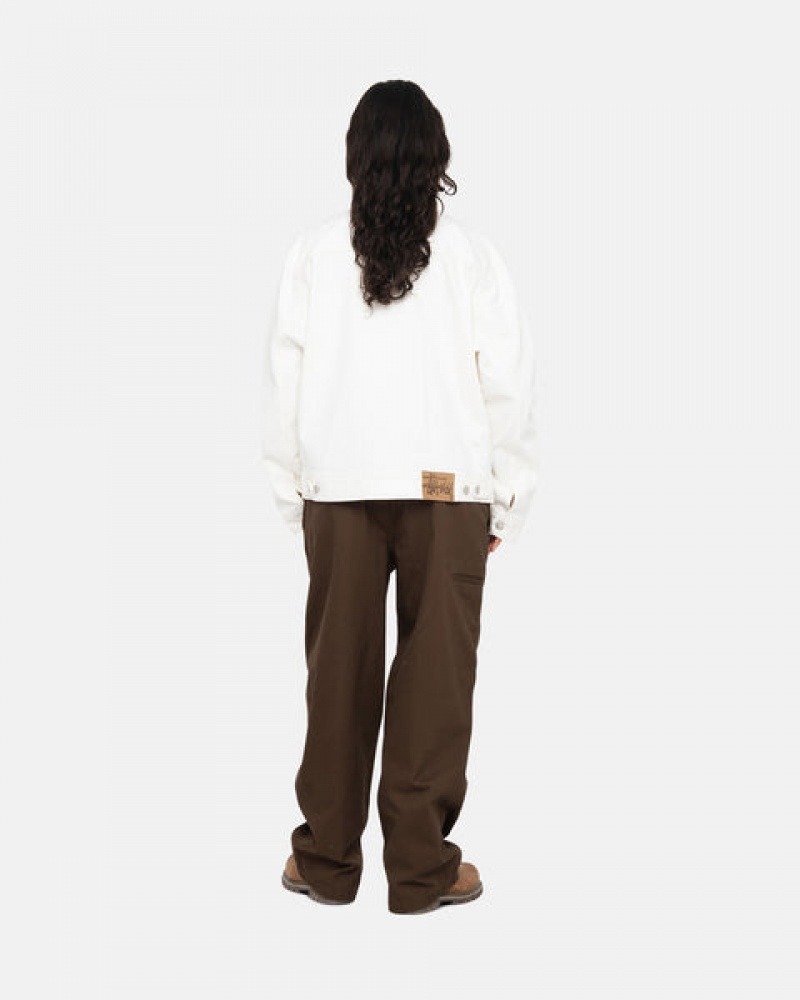 Brown Stussy Workgear Trouser Twill Men Pants | YRW-6539