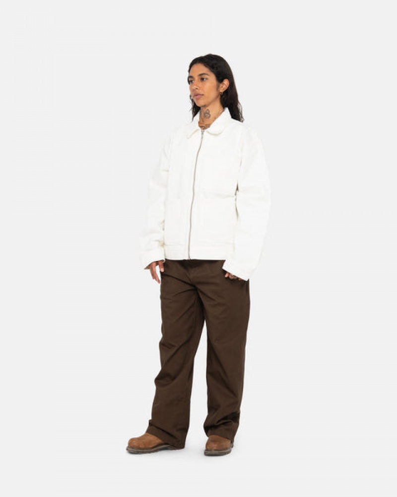 Brown Stussy Workgear Trouser Twill Men Pants | YRW-6539