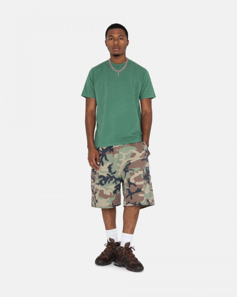 Camo Stussy Ripstop Cargo Beach Short Men Shorts | OYF-8838