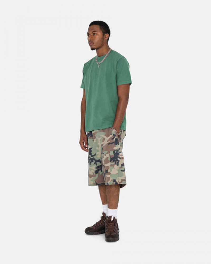 Camo Stussy Ripstop Cargo Beach Short Men Shorts | OYF-8838