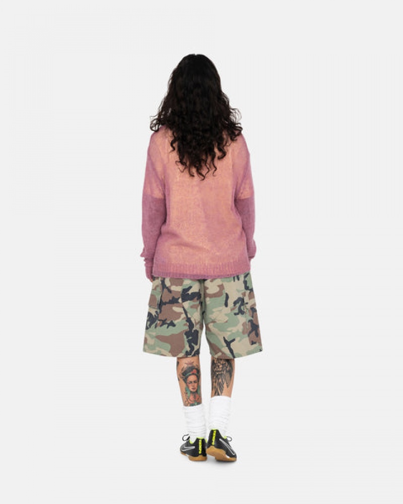 Camo Stussy Ripstop Cargo Beach Short Men Shorts | OYF-8838