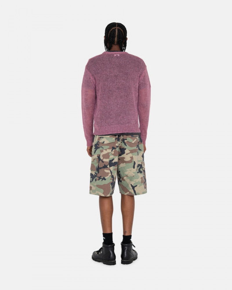 Camo Stussy Ripstop Cargo Beach Short Women Shorts | ANF-9895