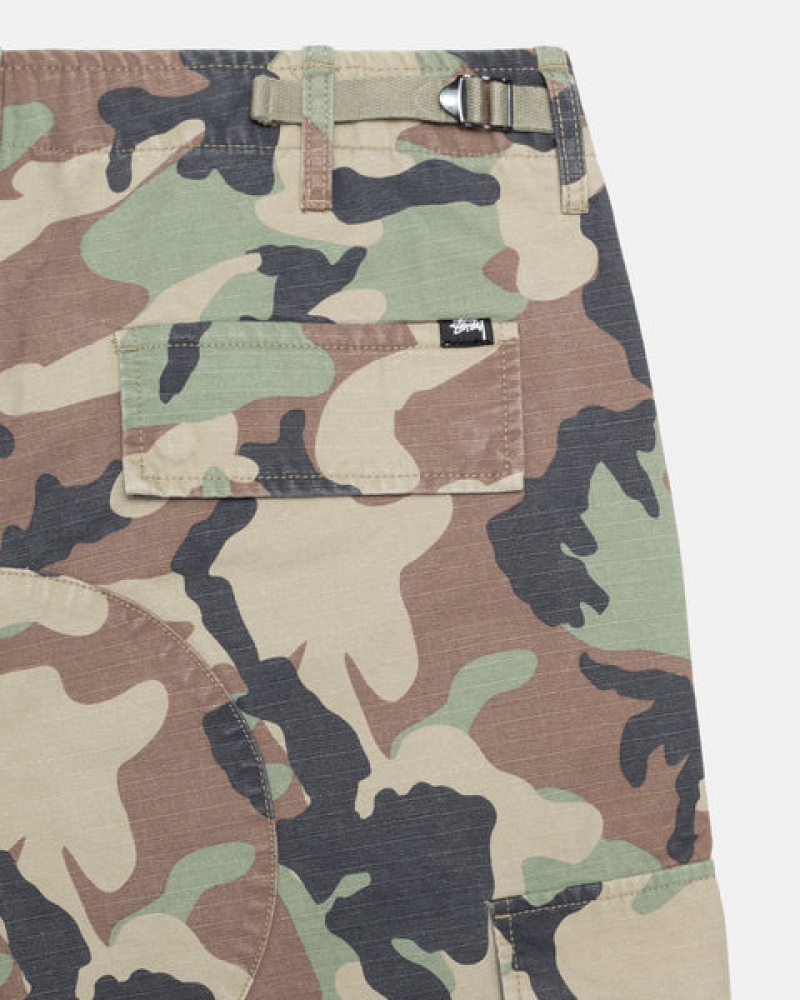 Camo Stussy Surplus Cargo Ripstop Men Pants | SXB-9657