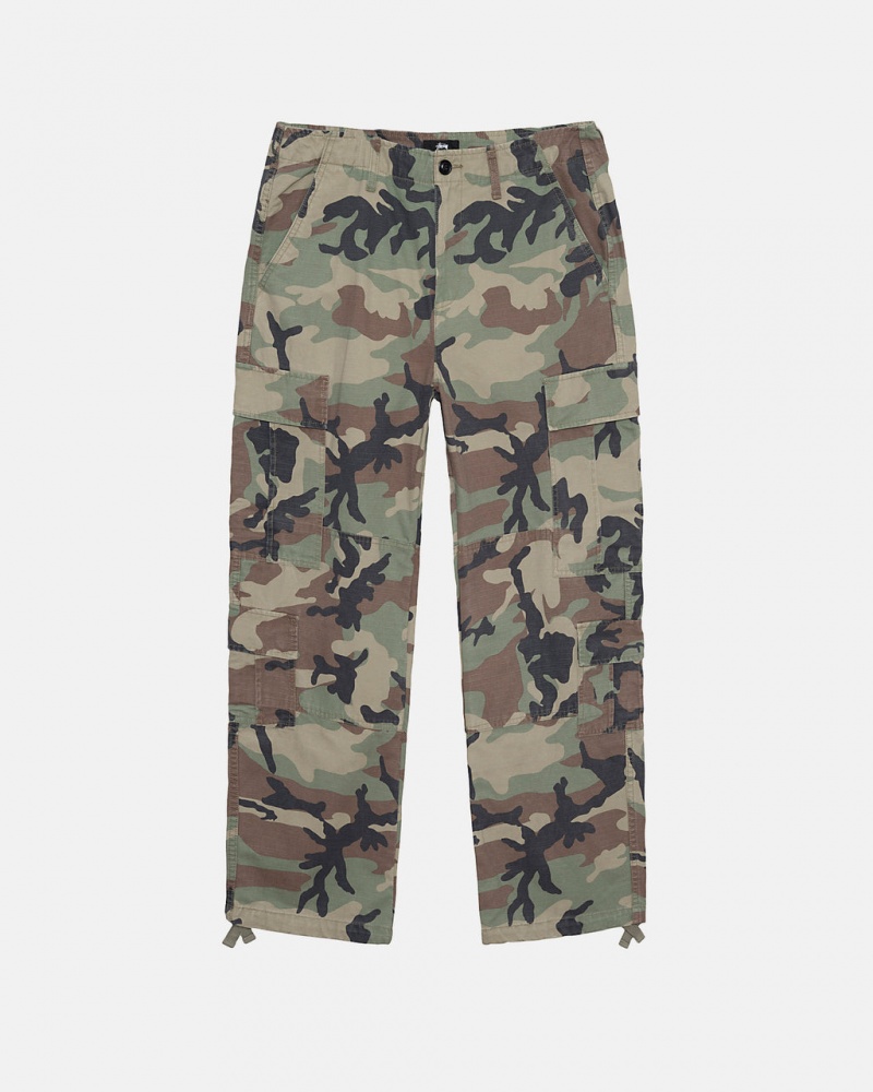 Camo Stussy Surplus Cargo Ripstop Women Pants | SGN-1289