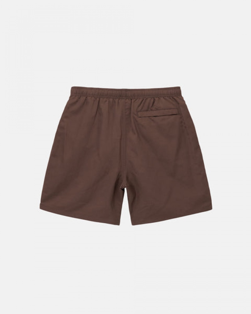 Coffee Stussy Big Basic Water Short Men Swimwear | DMC-6987