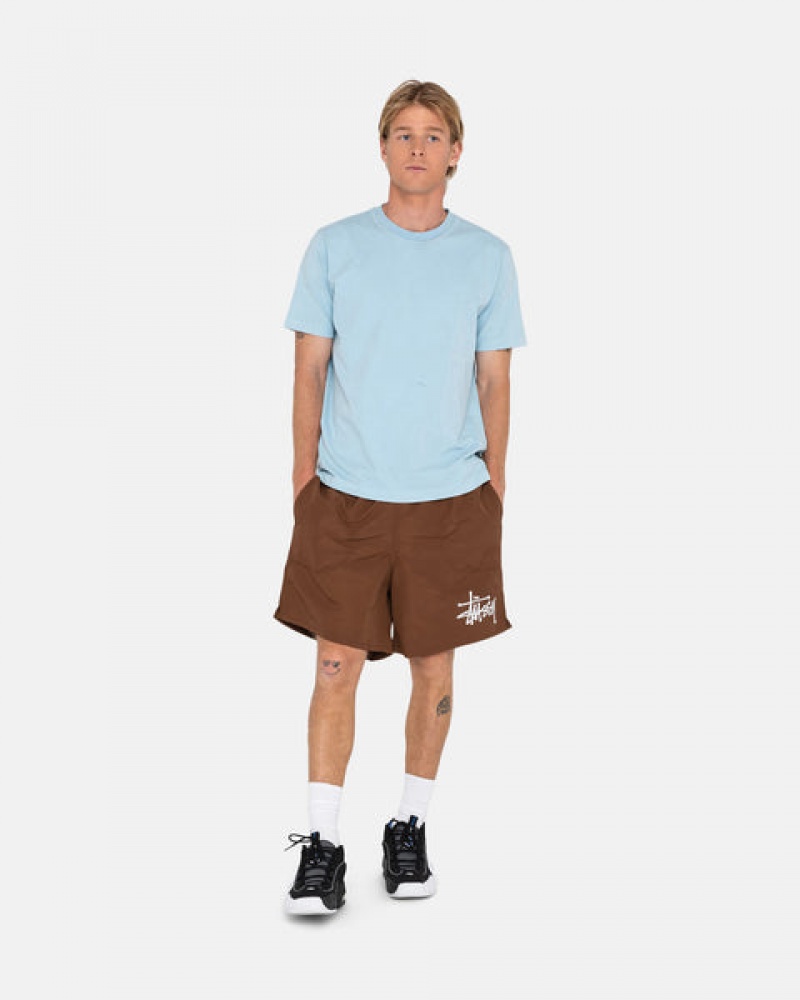 Coffee Stussy Big Basic Water Short Men Swimwear | DMC-6987