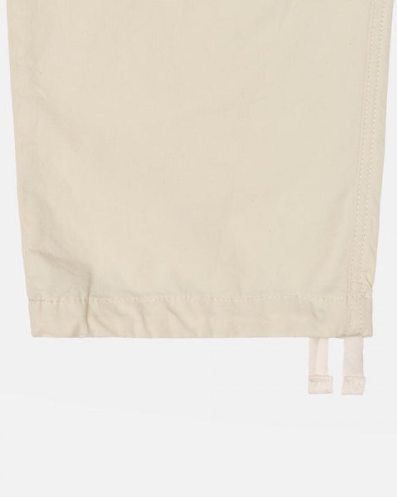 Cream Stussy Beach Pant Ripstop Cargo Women Pants | EMK-6351