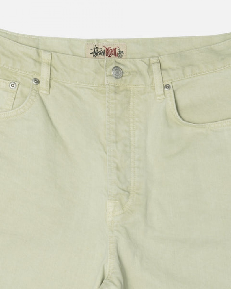 Cream Stussy Double Dye Big 'Ol Jeans Men Pants | ZSS-1618