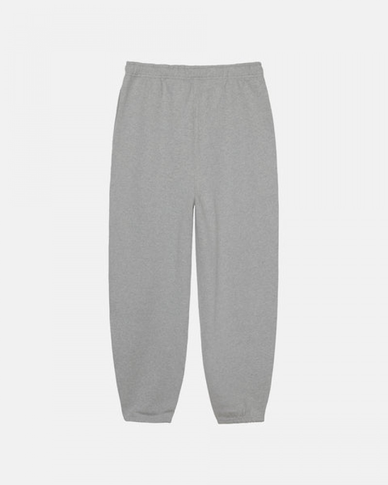 Dark Grey Stussy Fleece Pant Men Sweatpants | WLJ-7160