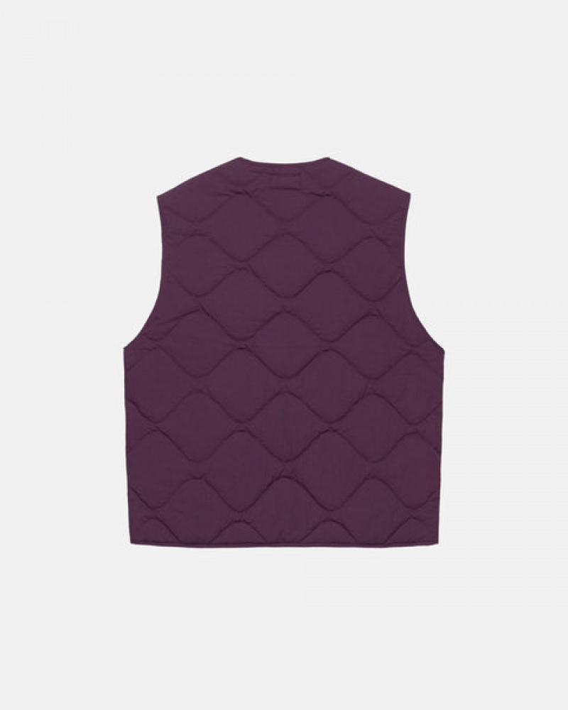 Fuchsia Stussy Recycled Nylon Liner Vest Women Vest | YXJ-9567