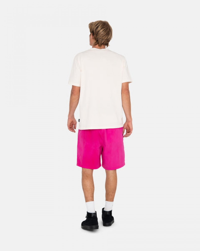 Fuchsia Stussy Wave Dye Nylon Short Men Shorts | VIX-5416