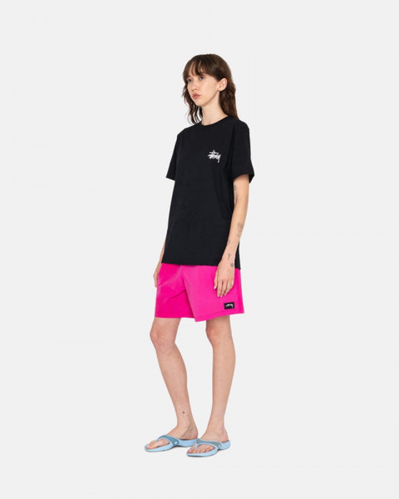 Fuchsia Stussy Wave Dye Nylon Short Men Shorts | VIX-5416