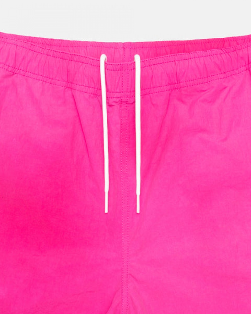 Fuchsia Stussy Wave Dye Nylon Short Men Shorts | VIX-5416