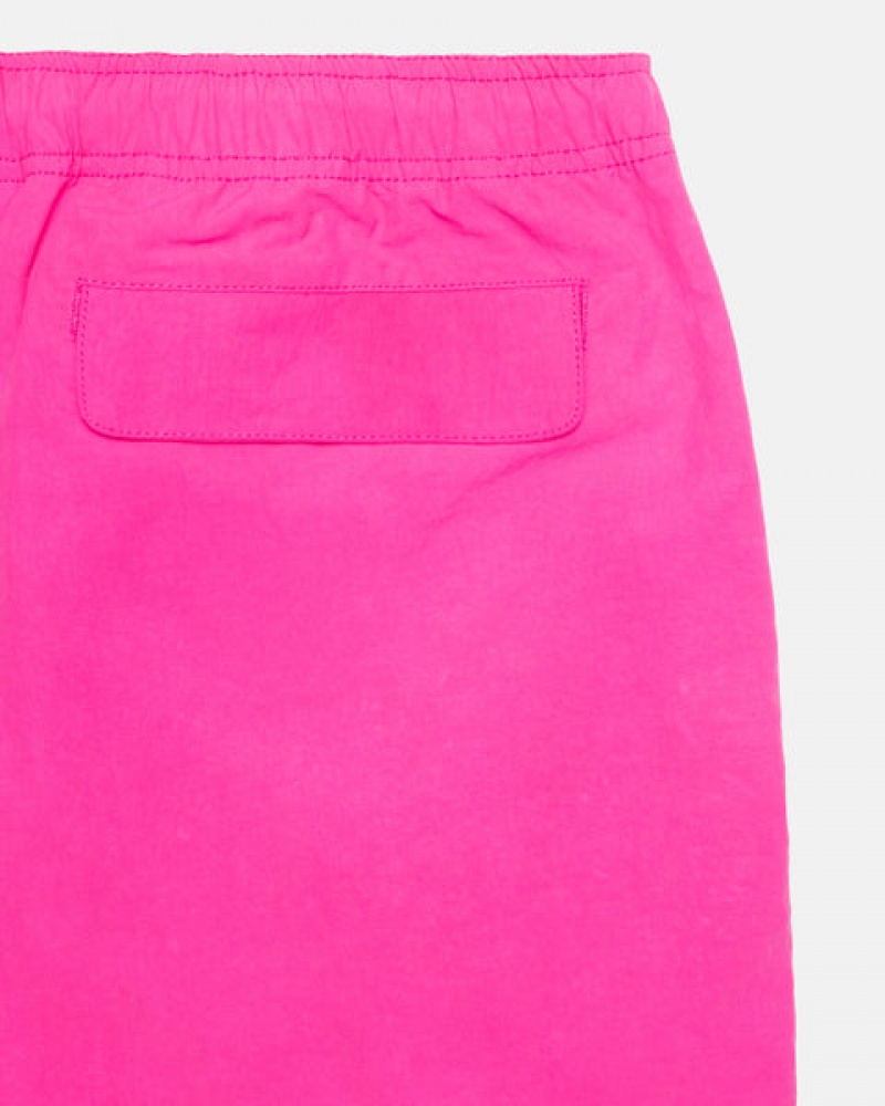 Fuchsia Stussy Wave Dye Nylon Short Men Shorts | VIX-5416