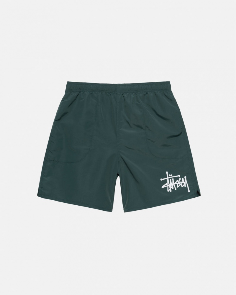 Green Stussy Big Basic Water Short Men Swimwear | EZT-7497