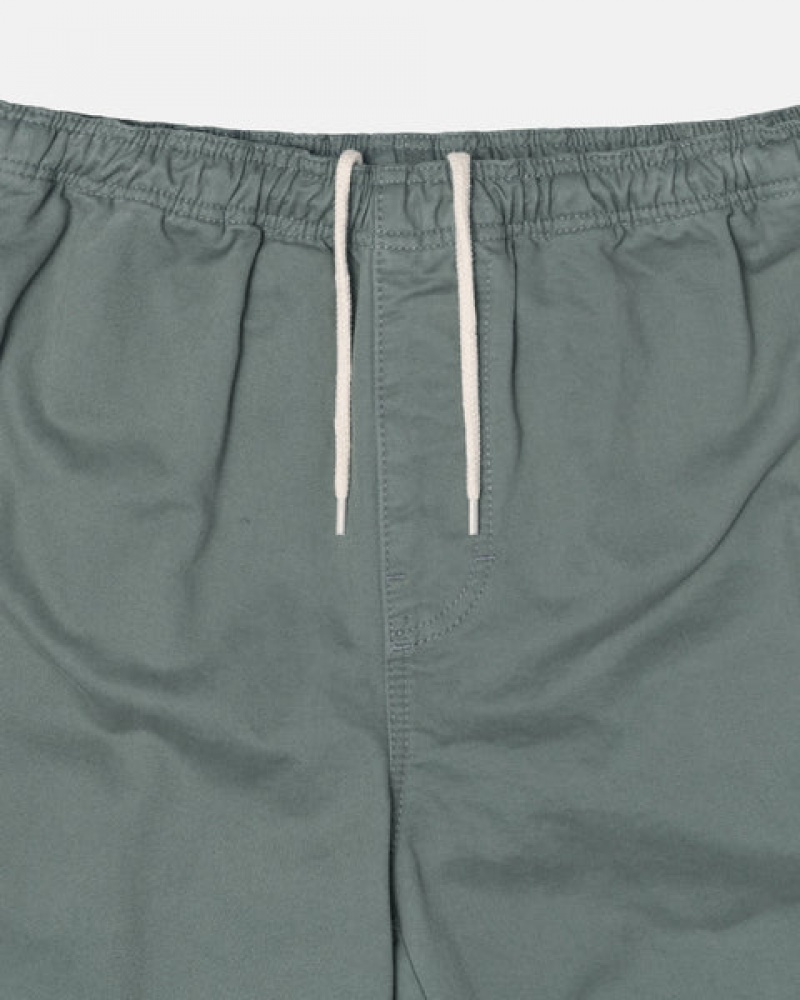 Green Stussy Brushed Beach Pant Men Pants | SXL-5071