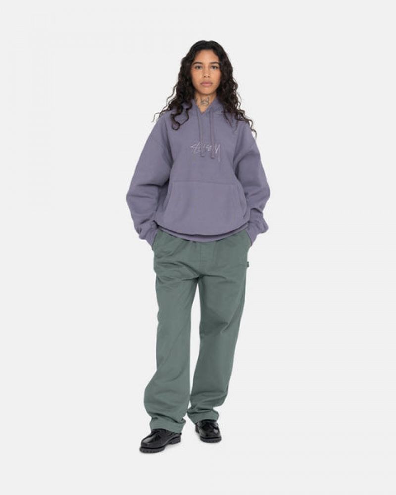 Green Stussy Brushed Beach Pant Women Pants | FSK-8322