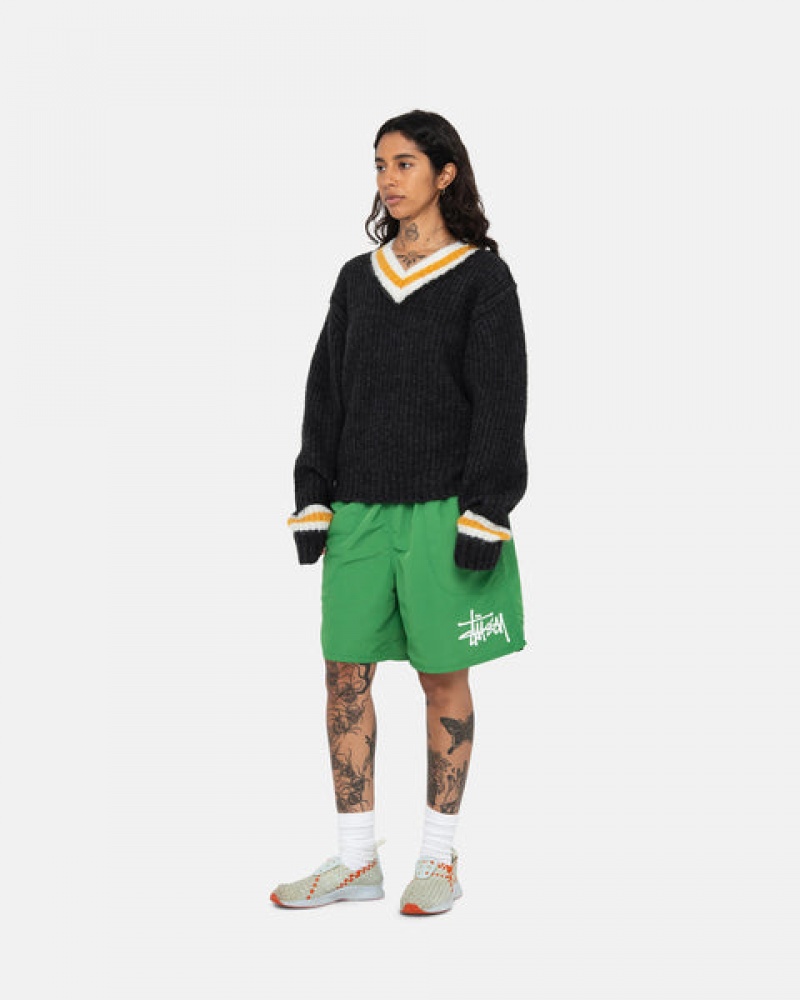 Green Stussy Water Short Big Basic Women Shorts | ZXV-1675