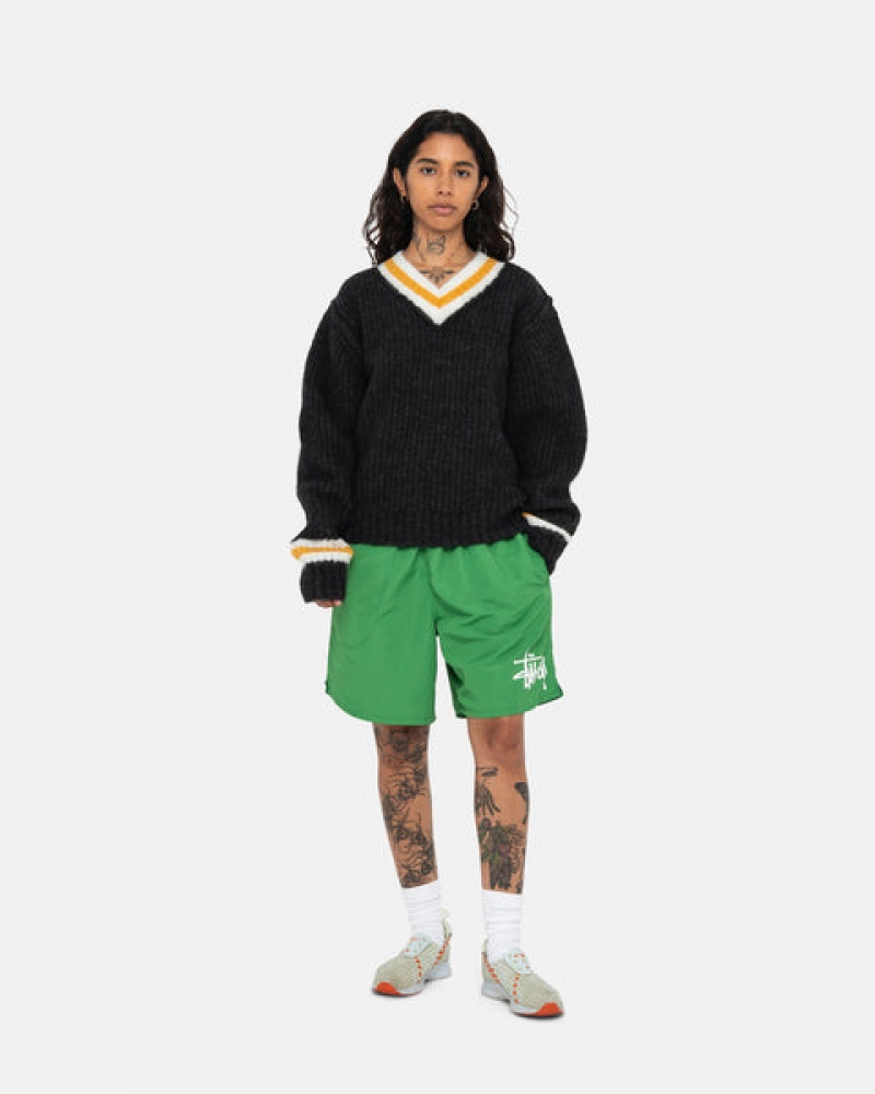 Green Stussy Water Short Big Basic Women Shorts | ZXV-1675