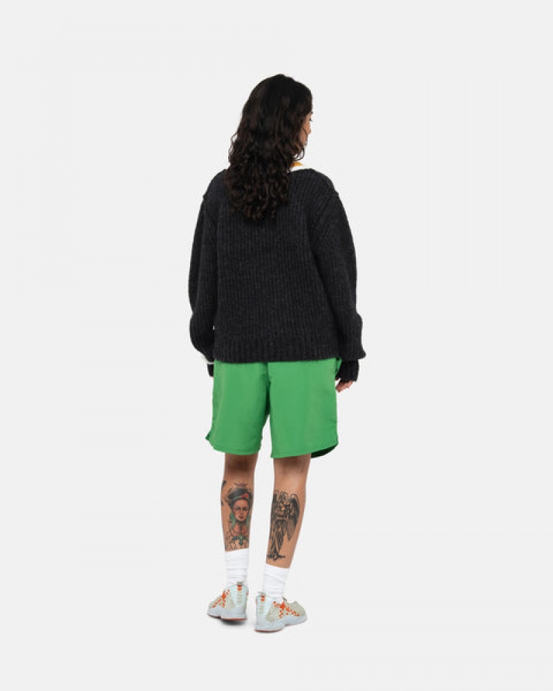 Green Stussy Water Short Big Basic Women Shorts | ZXV-1675