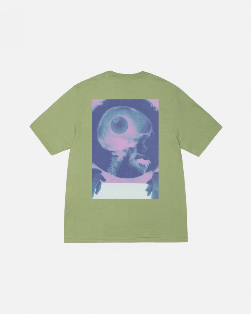 Green Stussy X-Ray Tee Women T Shirt | MYB-9098