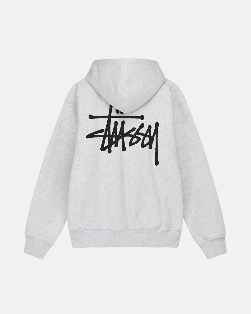 Grey Stussy Basic Stussy Hoodie Men Hoodie | PIY-1355