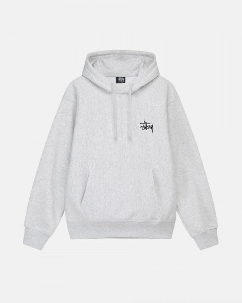 Grey Stussy Basic Stussy Hoodie Women Hoodie | MIG-4794