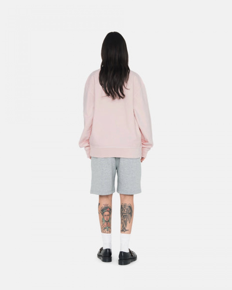 Grey Stussy Stock Logo Sweat Short Women Sweatshorts | NVT-3908