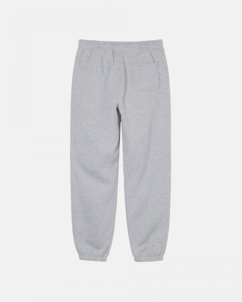 Grey Stussy Stock Logo Sweatpant Men Sweatpants | LVL-7745