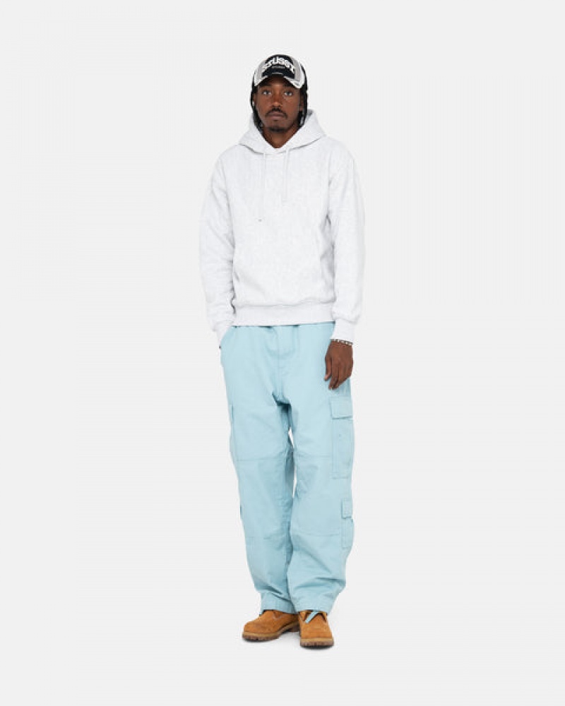 Light Blue Stussy Surplus Cargo Ripstop Men Pants | RDN-8543