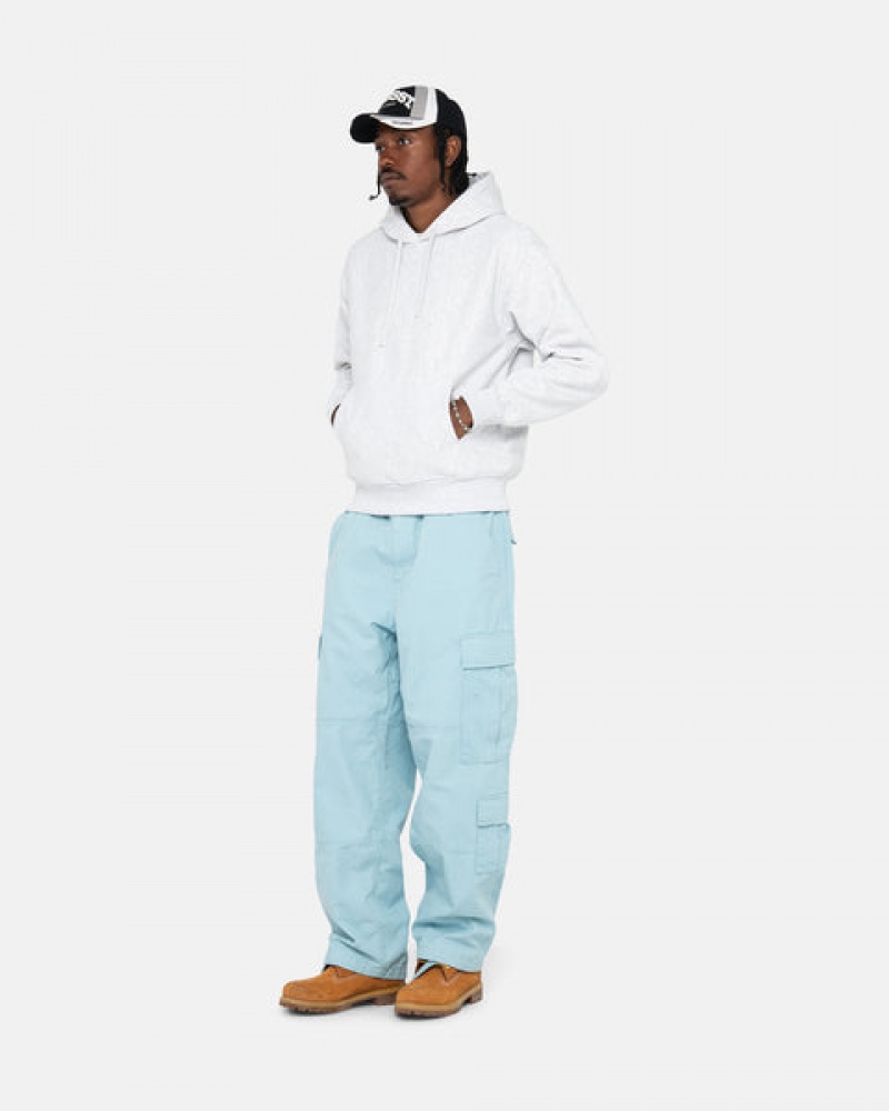 Light Blue Stussy Surplus Cargo Ripstop Men Pants | RDN-8543