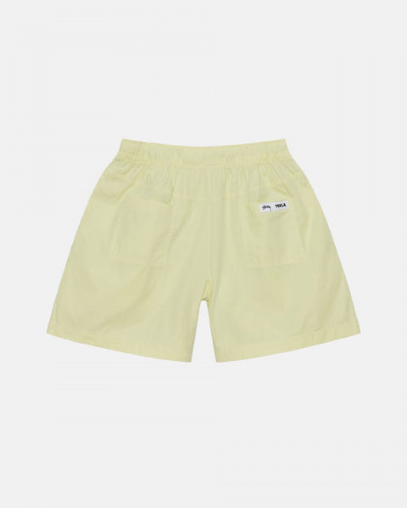 Light Green Stussy Tekla Poplin Pyjama Shorts Men Shorts | VHA-3498