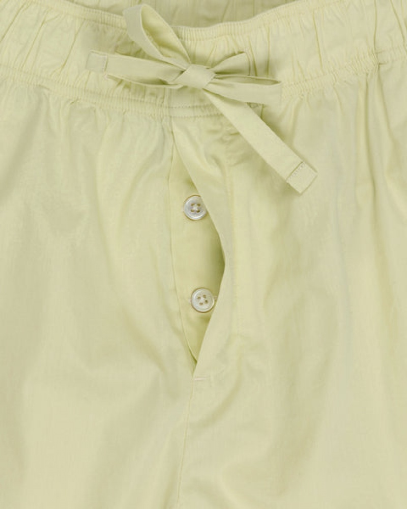 Light Green Stussy Tekla Poplin Pyjama Shorts Men Shorts | VHA-3498