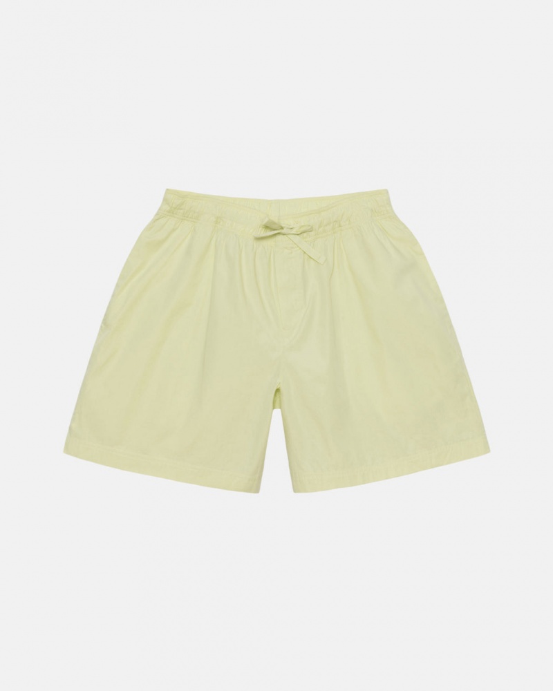 Light Green Stussy Tekla Poplin Pyjama Shorts Men Shorts | VHA-3498