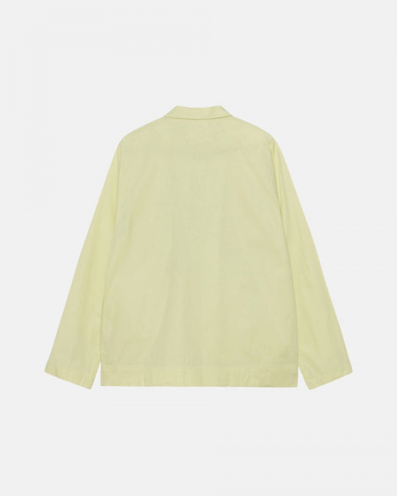 Light Green Stussy Tekla Poplin Pyjama Shirt Women Shirts | XEY-8730