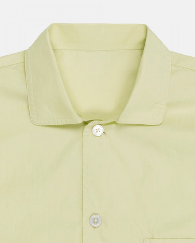 Light Green Stussy Tekla Poplin Pyjama Shirt Women Shirts | XEY-8730