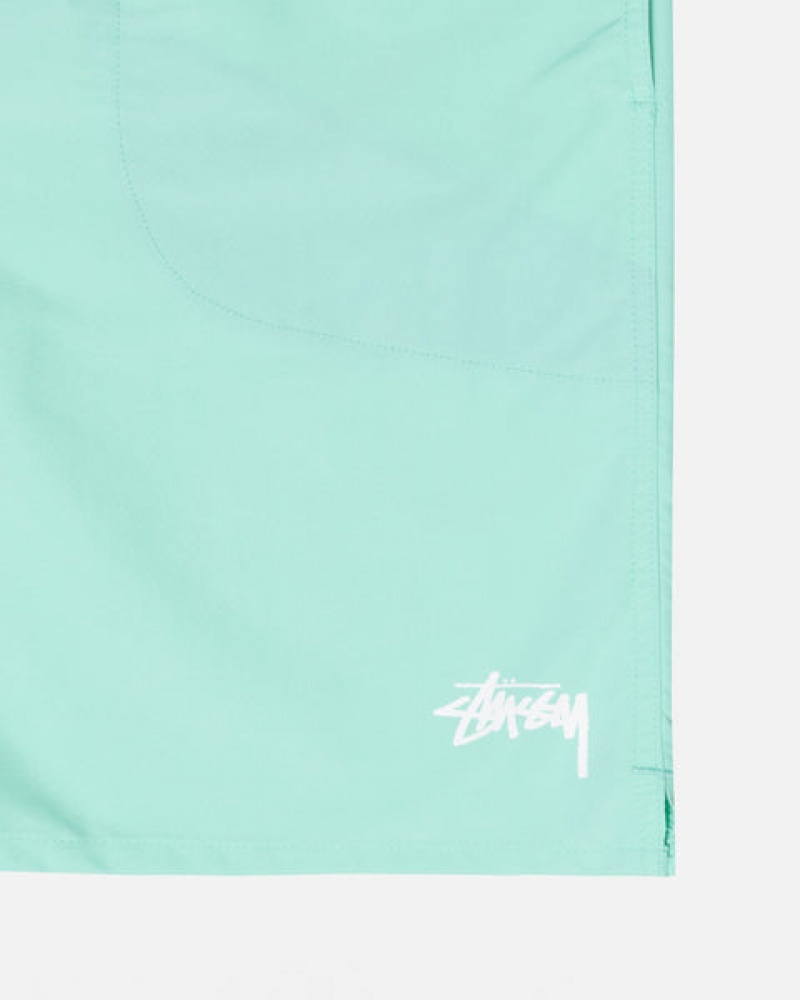 Light Turquoise Stussy Stock Water Short Men Swimwear | BGT-3032