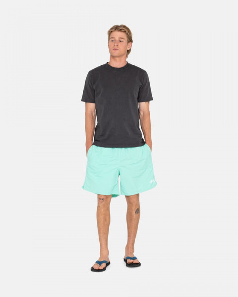 Light Turquoise Stussy Stock Water Short Men Swimwear | BGT-3032